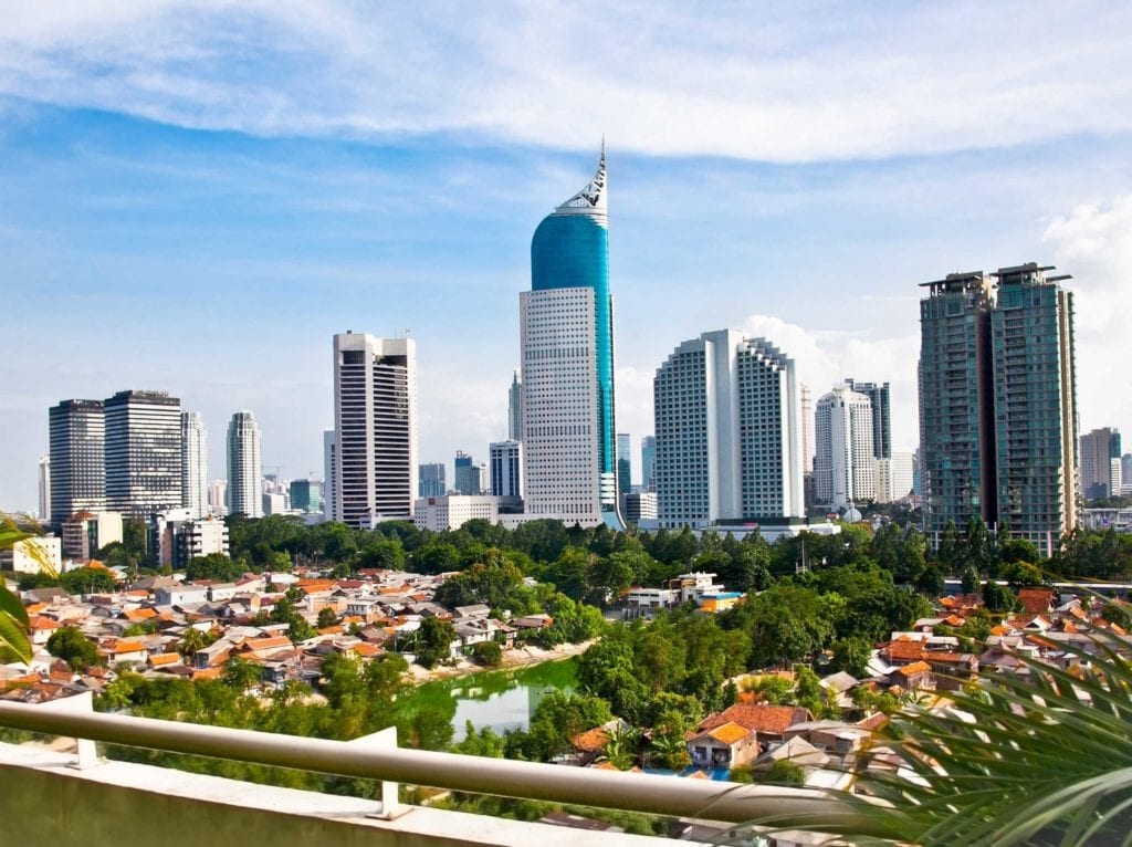 N ° 23: Jakarta, en Indonésie, compte 484 hauts bâtiments en 661 kilomètres carrés.