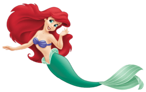 La jolie petite Ariel dans son univers aquatique