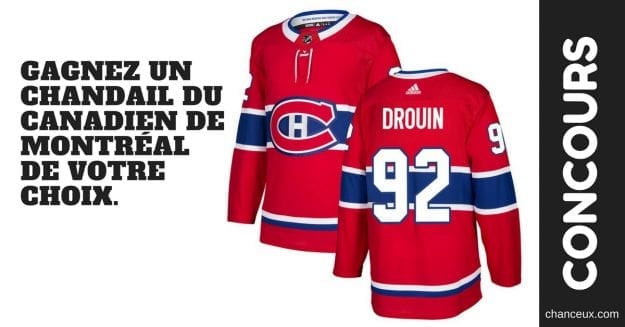 Gagnez un chandail du Canadien de Montréal de votre choix.
