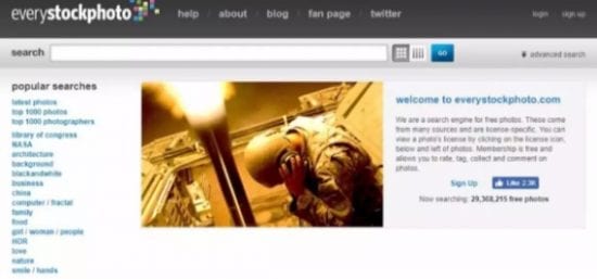 EVERYSTOCKPHOTO – Search engine for non-paying images